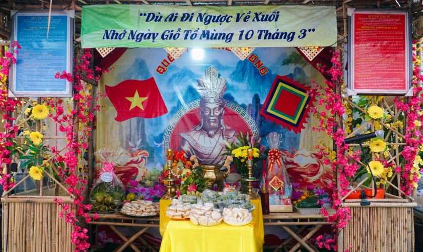 Bức ảnh trang trí Giỗ tổ 10/3