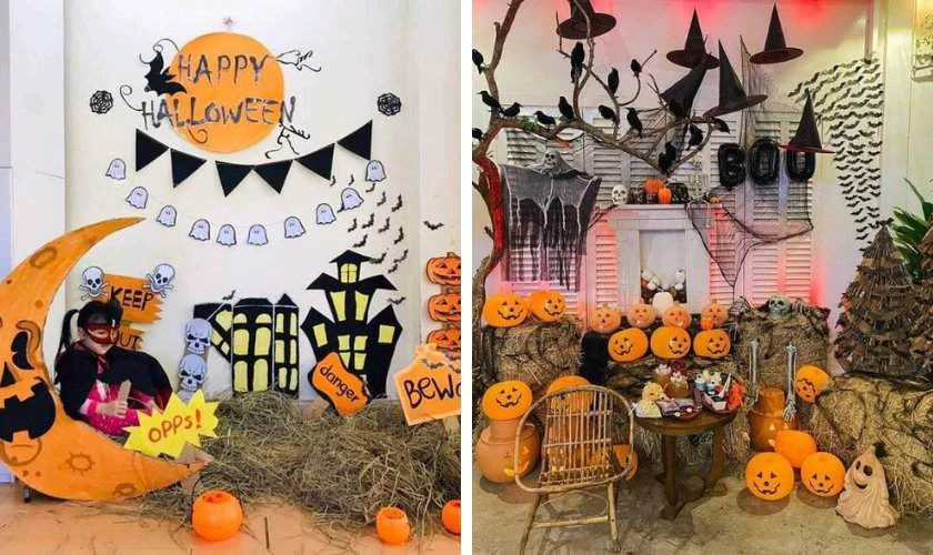 Trang trí Halloween mầm non bằng mô hình độc đáo