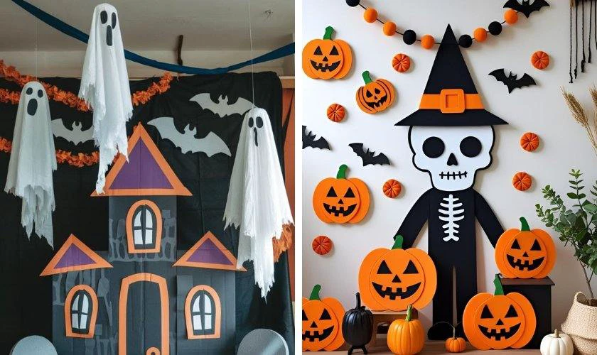 Decor mầm non bằng mô hình ma quái