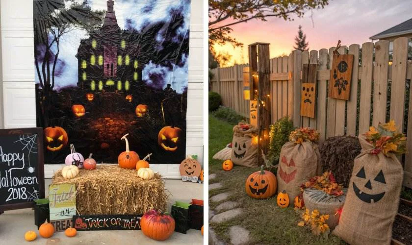 Trang trí Halloween mầm non bằng quả bí ngô dễ thương