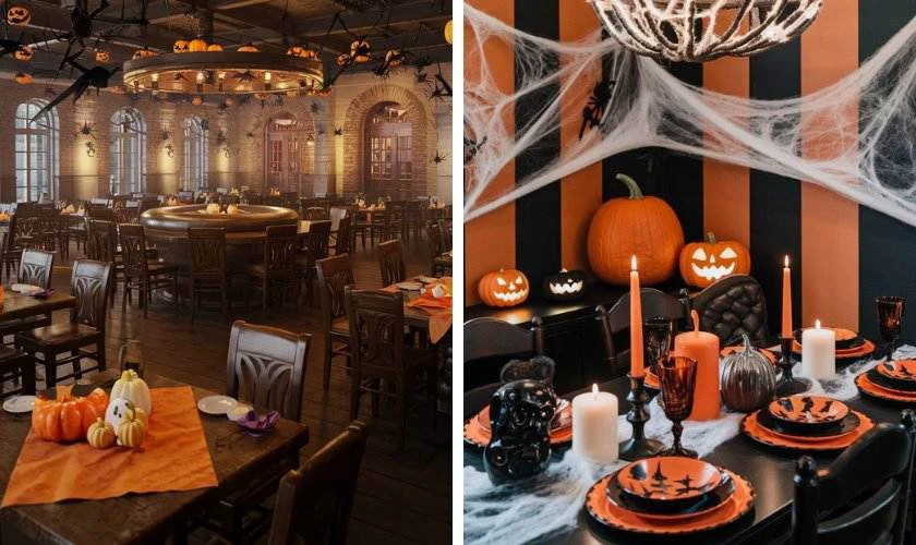 Trang trí Halloween tại nhà hàng
