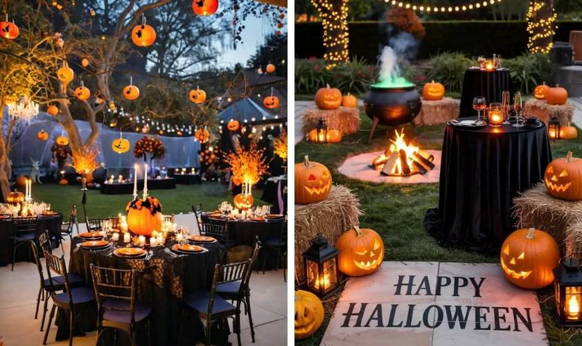 Trang trí Halloween ngoài trời
