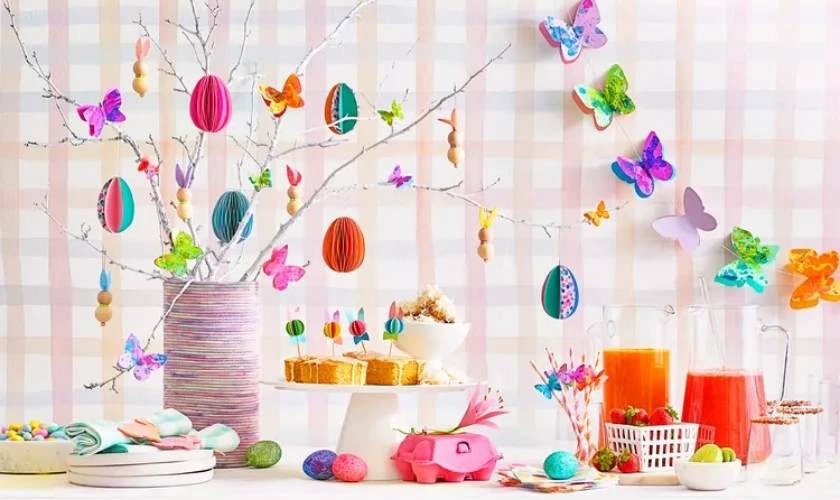 Decor Easter Day 2026 với sticker