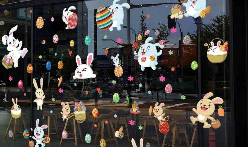 Decor Easter Day 2026 với sticker sáng tạo
