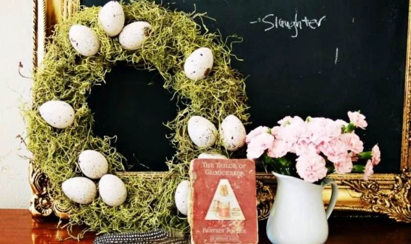 Decor Easter Day 2026 với với vòng hoa Phục sinh dễ thương