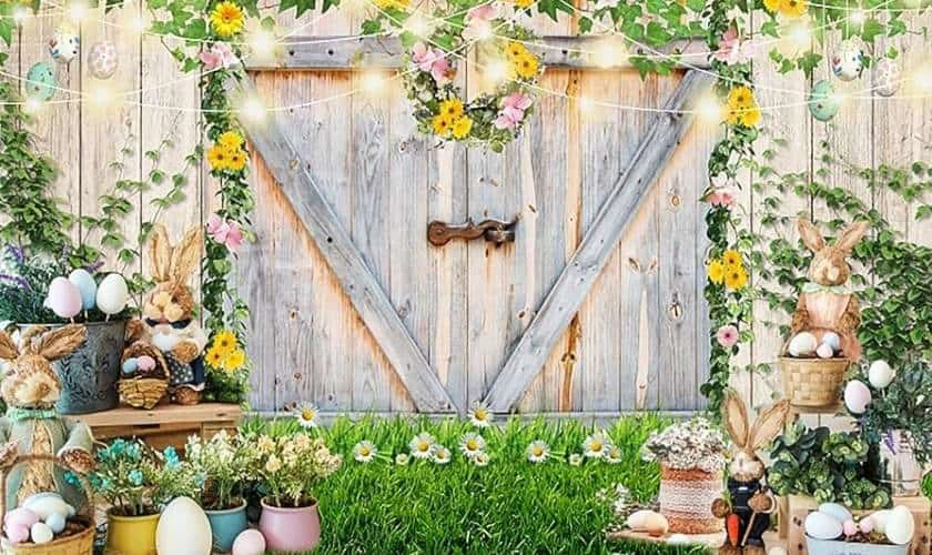 Decor Easter Day 2026 với với vườn hoa tươi, hoa khô lung linh