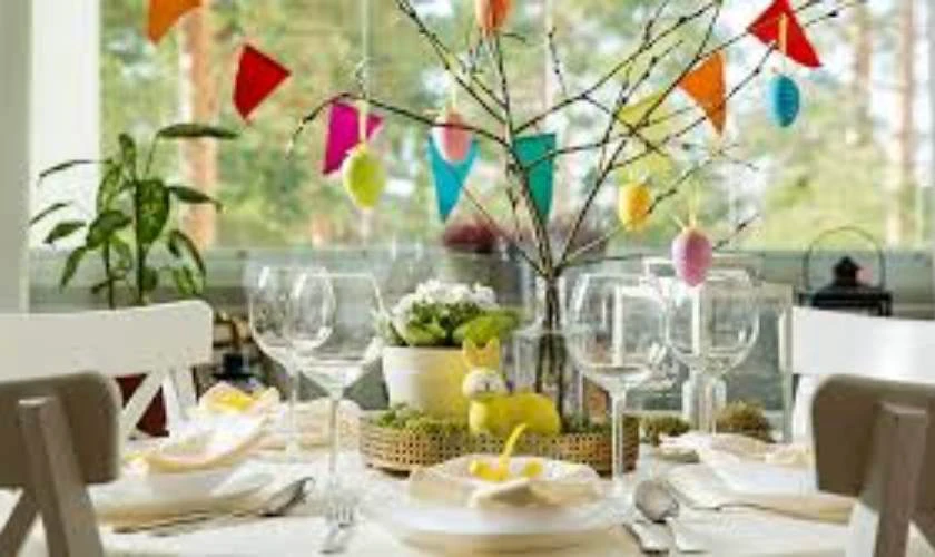 Mẫu trang trí Lễ tại quán ăn bắt mắt