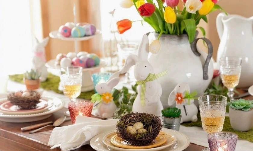 Mẫu trang trí Lễ tại quán ăn bắt mắt trẻ trung