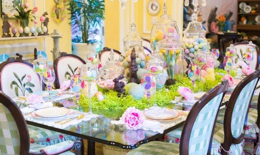 Mẫu trang trí bàn tiệc Phục Sinh ấn tượng