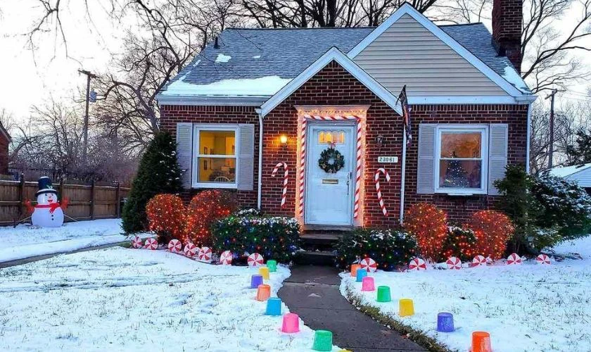 Ý tưởng trang trí Noel ngoài trời tại nhà