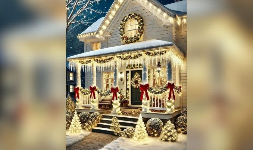 Ý tưởng trang trí Giáng sinh ngoài trời tại nhà