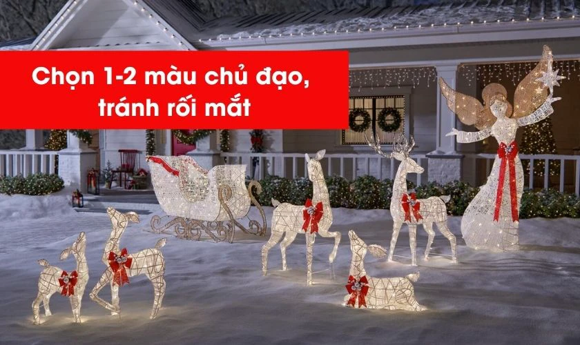 Chọn 1-2 tông màu chủ đạo, tránh quá rực gây rối mắt