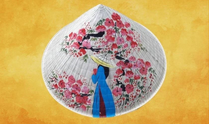 Hoa đào và thiếu nữ
