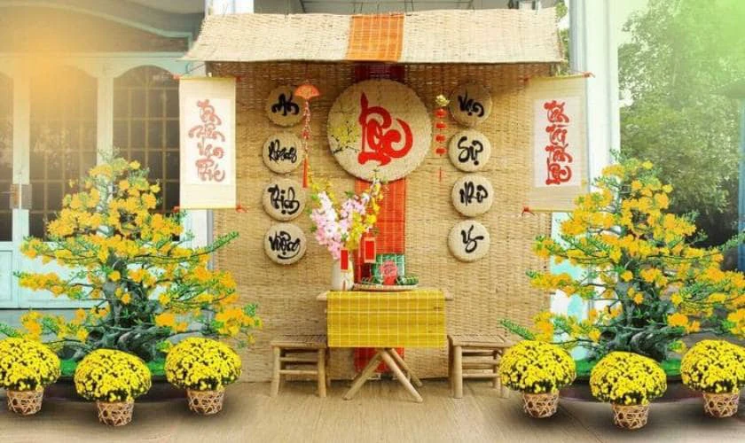 Trang Trí Với Tiểu Cảnh Làng Quê Đẹp Truyền Thống