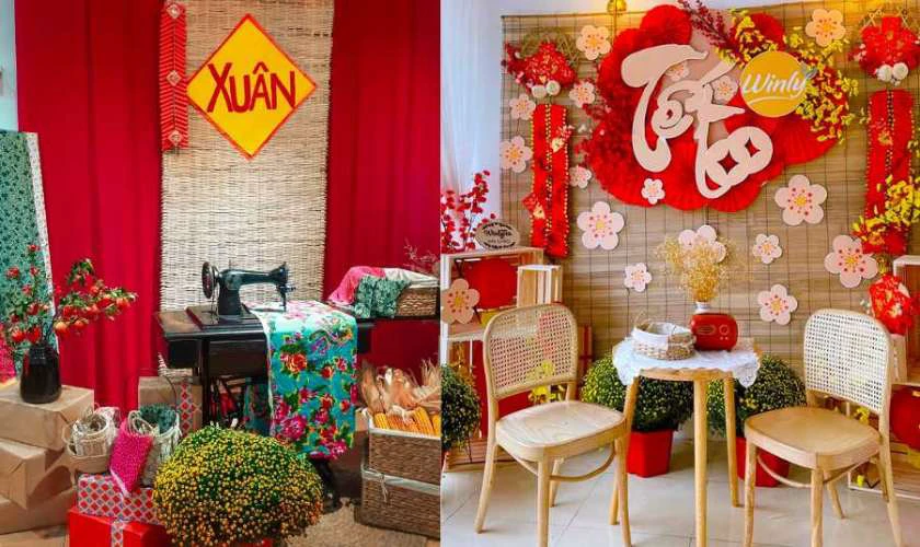 Trang trí tiểu cảnh tết xưa tại nhà