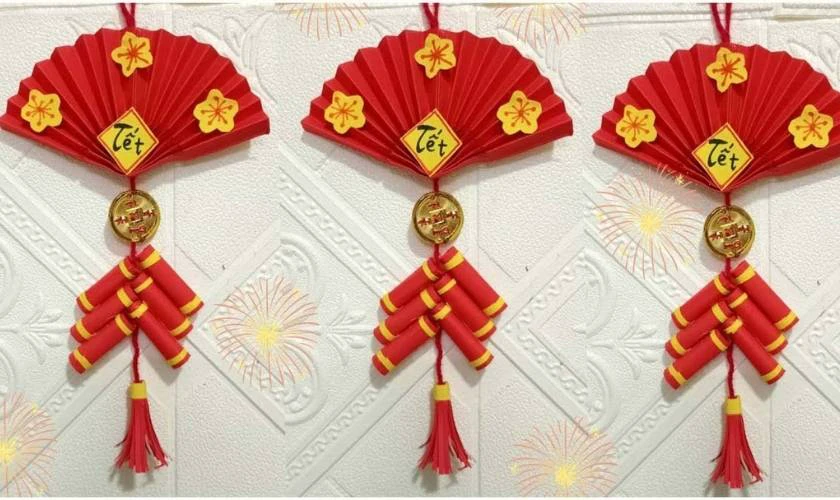 Decor với pháo giấy ấn tượng