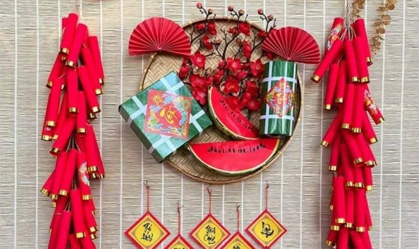 Decor với pháo giấy ấn tượng, độc đáo