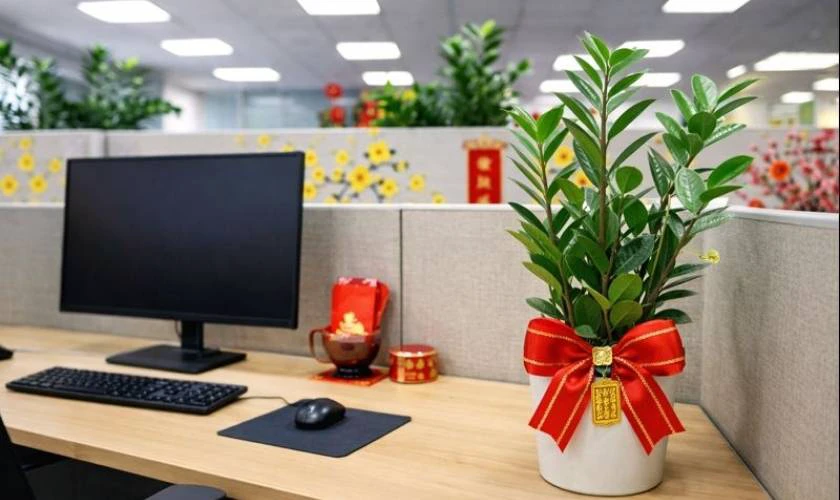 Decor khu vực làm việc chung tươi mới