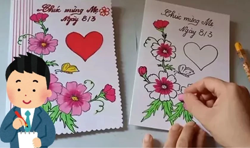 Các lưu ý khi trang trí thiệp 8/3