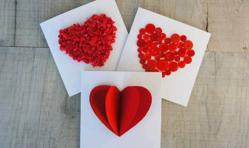 Trang trí thiệp Valentine tặng bạn gái