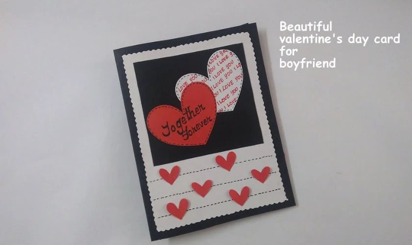 Mẫu trang trí thiệp 14/2 đẹp tặng bạn trai