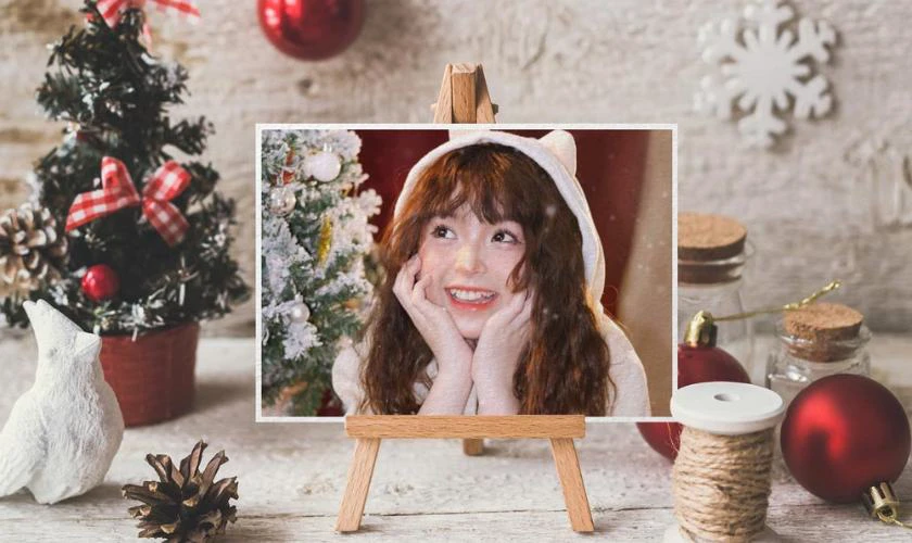 Decor Noel bằng khung ảnh kỉ niệm đẹp