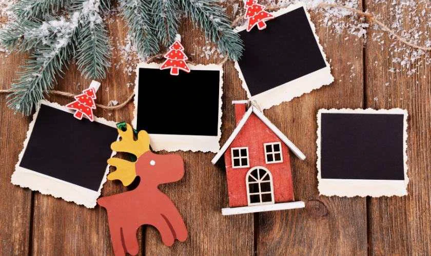 Decor Noel bằng khung ảnh kỉ niệm sắc màu