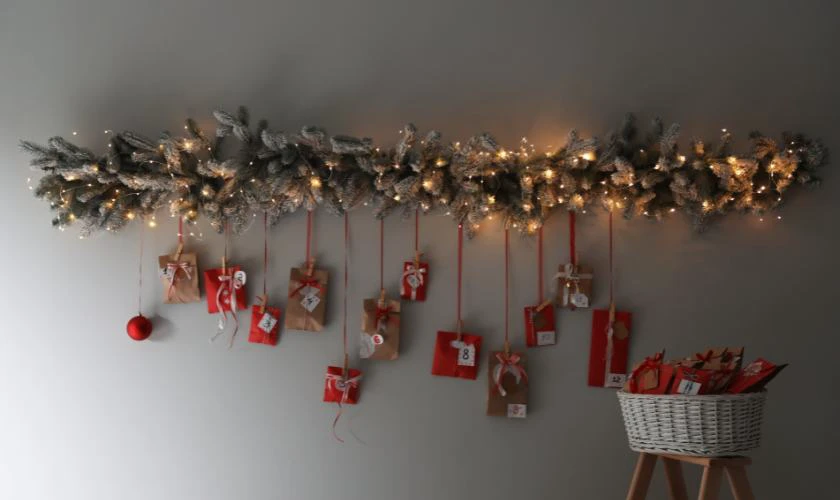 Trang trí tường Giáng sinh tại nhà ấn tượng