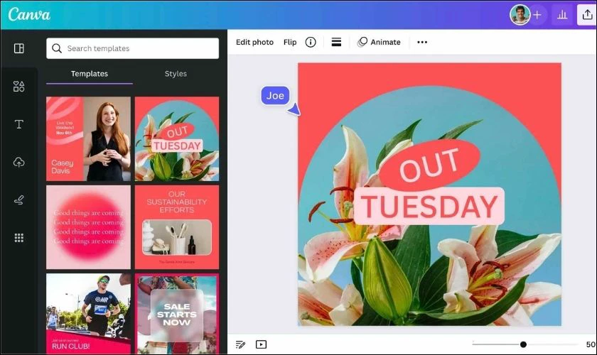 Canva là công cụ để tạo slide thuyết trình, poster hay tài liệu học đẹp mắt