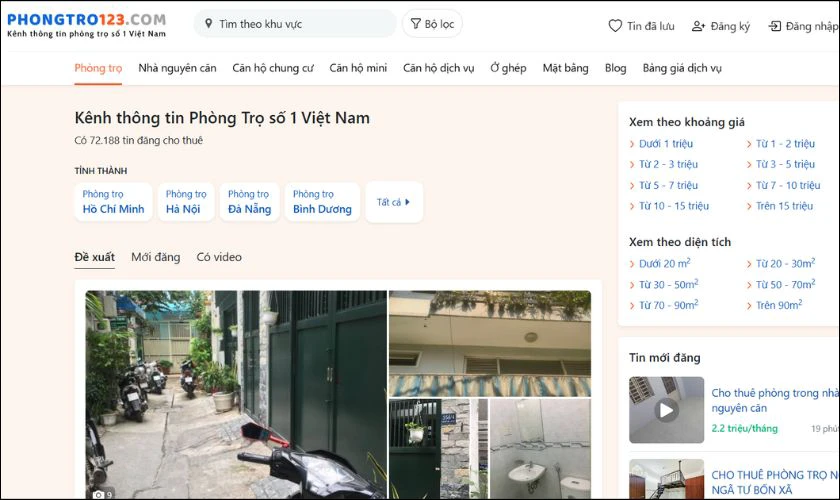 7 trang Web tìm nhà trọ cho sinh viên giá tốt