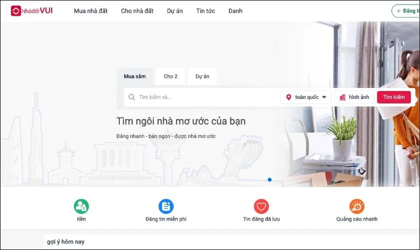 Nhadatvui.vn- Website đăng tin cho thuê phòng trọ, bất động sản