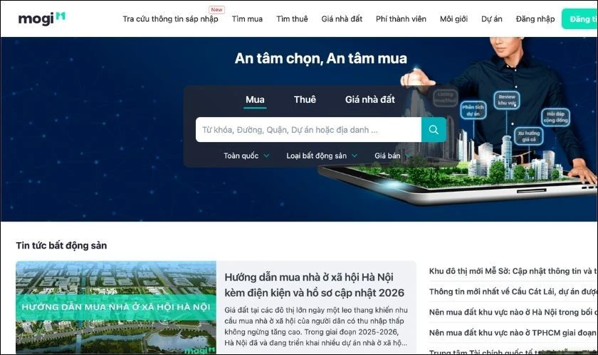 Mogi.vn - Nền tảng tìm thuê phòng trọ, nhà ở uy tín, dễ lọc
