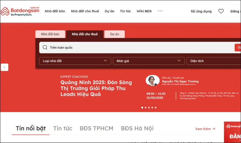 Batdongsan.com.vn – Thông tin đầy đủ, phù hợp tìm trọ lâu dài