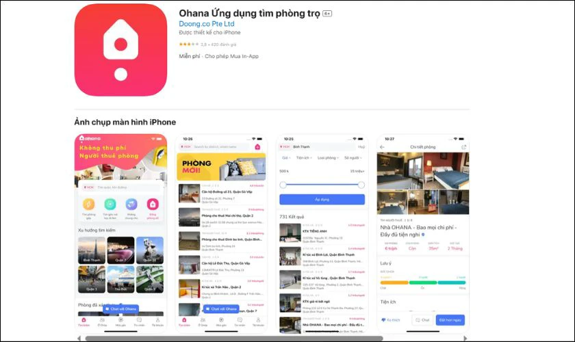 Ohana.vn – Ứng dụng hỗ trợ tìm phòng và ghép trọ cho sinh viên
