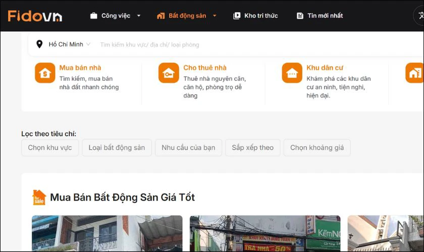 Fidovn.com – Kết nối người thuê và chủ trọ uy tín