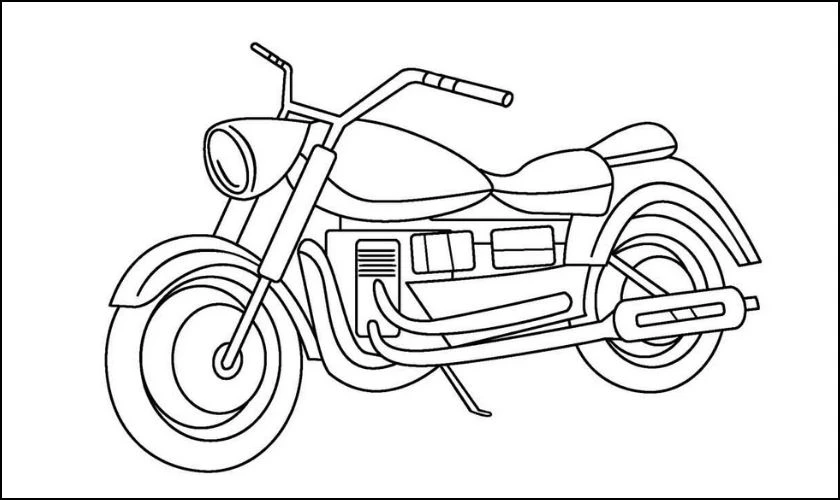 Tranh tô màu cho bé chủ đề phương tiện giao thông đường bộ