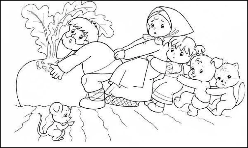 Tranh tô màu cho bé chủ đề nhân vật cổ tích nước ngoài