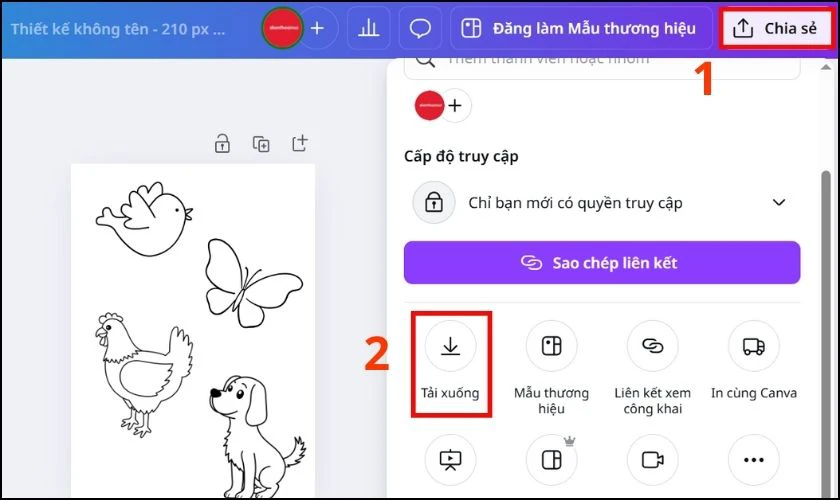 Cách thiết kế tranh tô màu cho bé bằng Canva hiệu quả