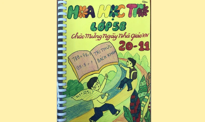 Tranh vẽ 20/11 trên tập san đoạt giải cao ấn tượng