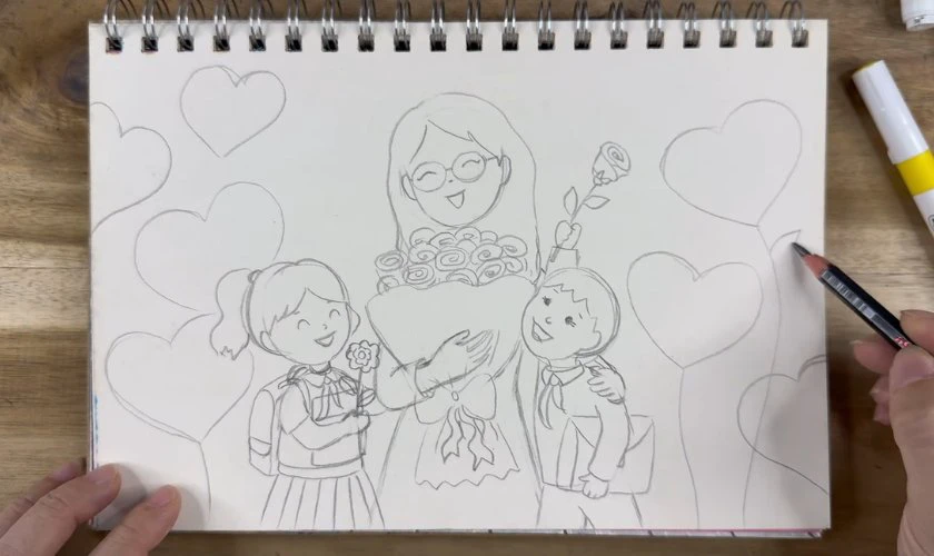 Vẽ chi tiết hình ảnh