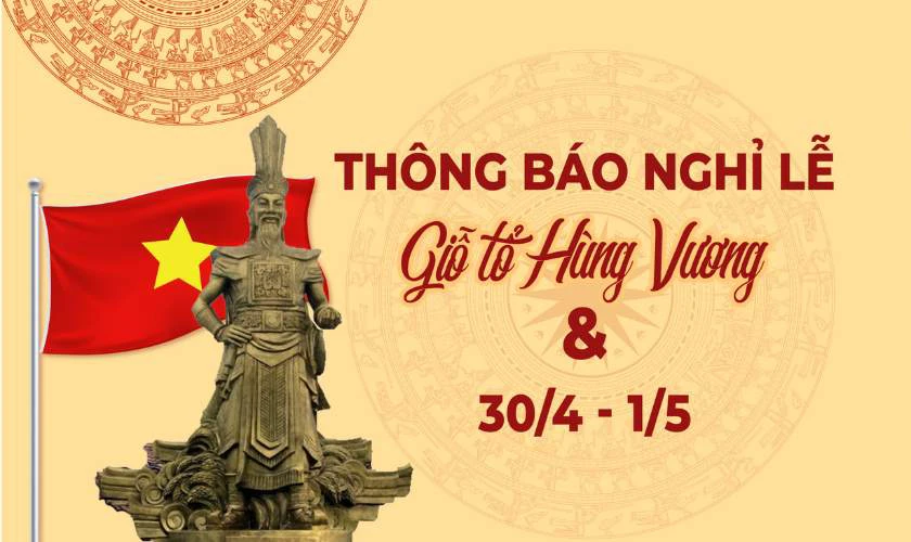 Các mẫu poster Giỗ Tổ Hùng Vương đẹp, độc đáo