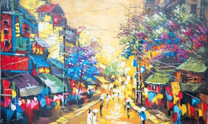 Tranh Tết 2026 chủ đề phong cảnh, địa danh