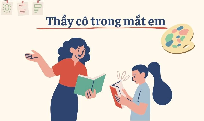 Trò chơi thầy cô trong mắt em