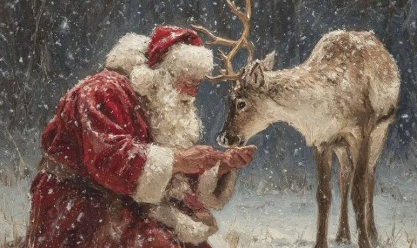 Ảnh tuần lộc Giáng sinh đẹp, độc đáo