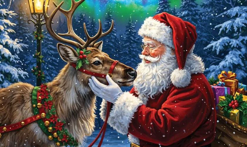 Ảnh tuần lộc Giáng sinh và ông già Noel đẹp nhất