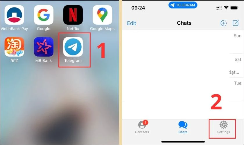 Cách kết bạn trên Telegram bằng mã QR trên điện thoại