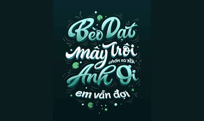 Mẫu Typography ấn tượng