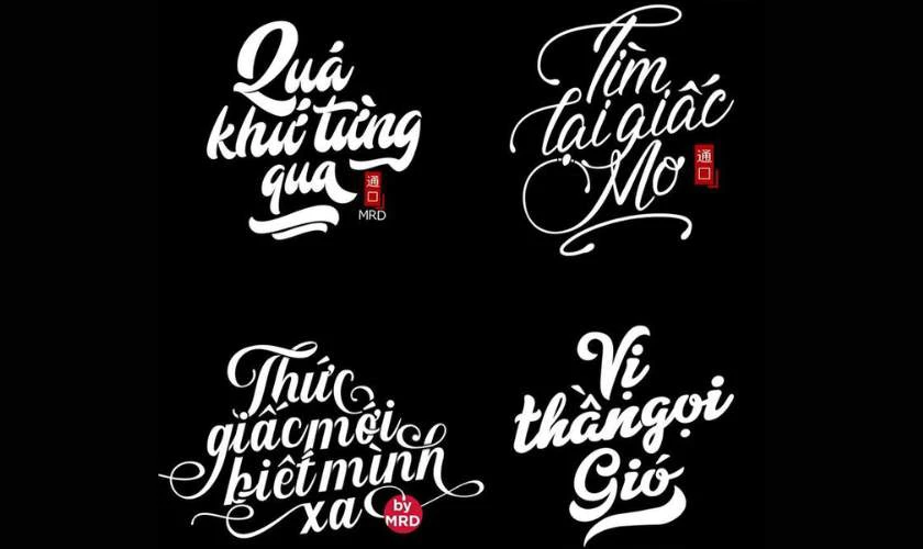 Mẫu chữ viết tay ấn tượng