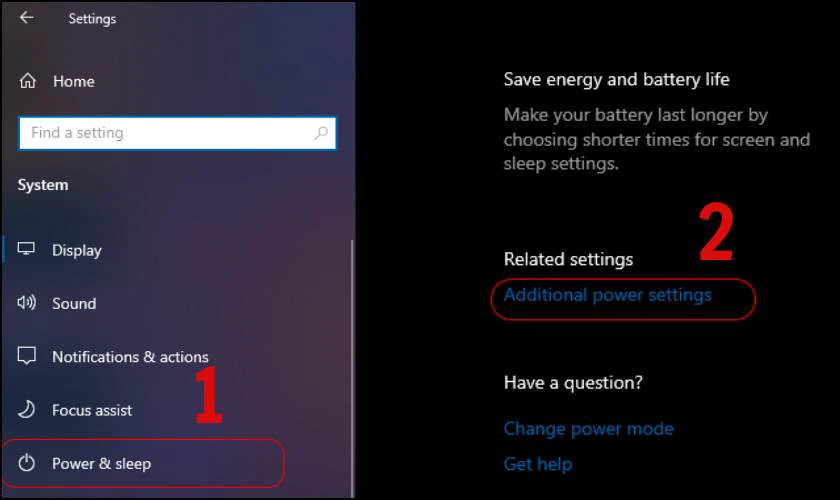 Additional Power Setting