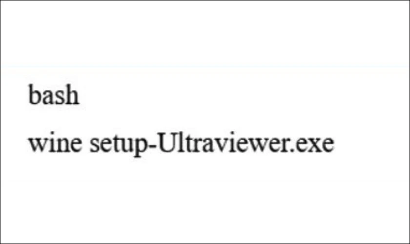 Khi Wine đã sẵn sàng, tải file Ultraviewer từ trang web chính thức